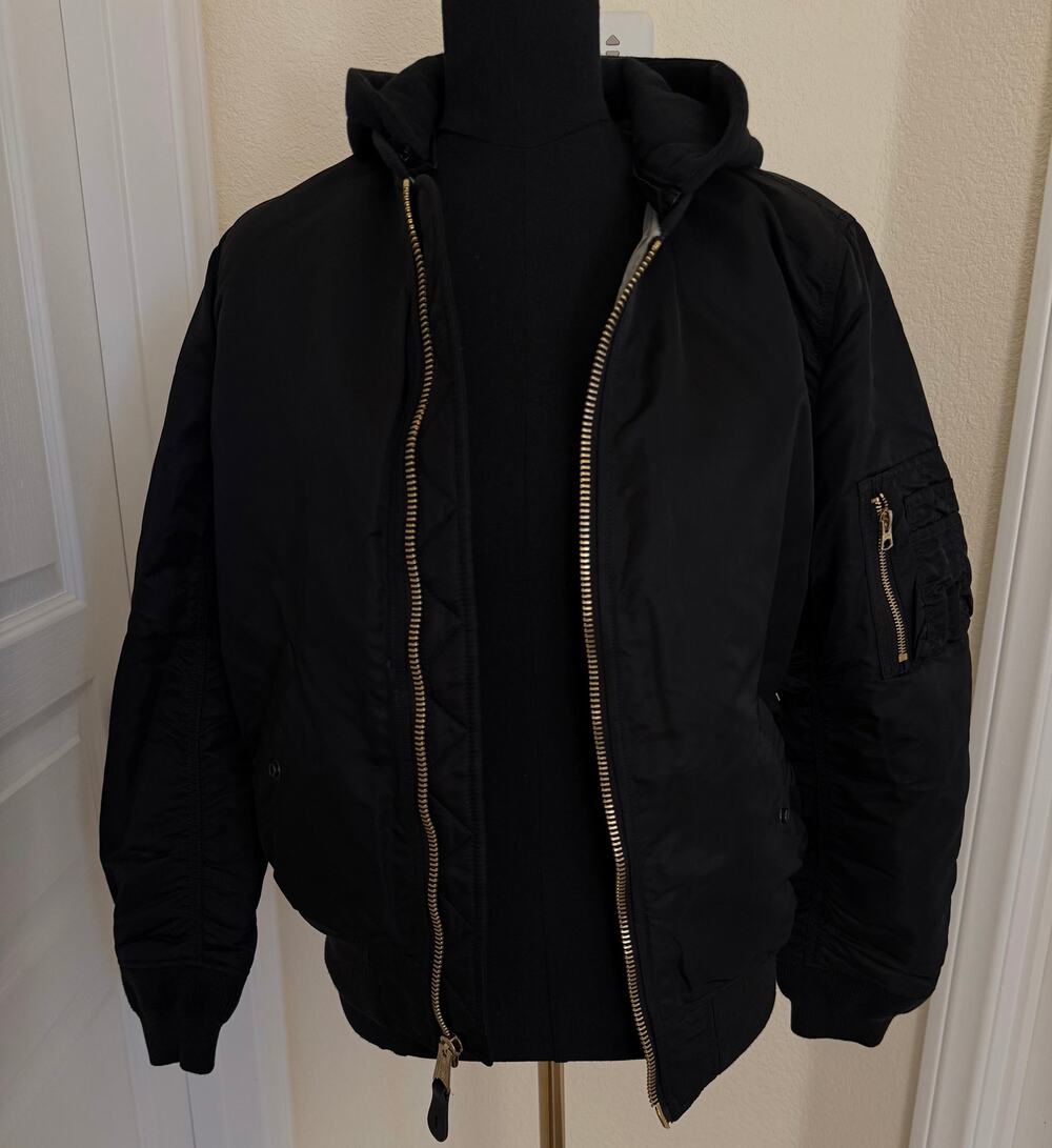 Alpha Industries MA-1 Natus Hooded Bomber Jacket Medium